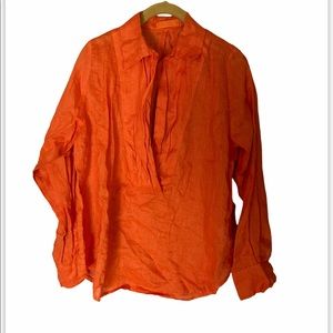 CP Shades Orange Blouse XS